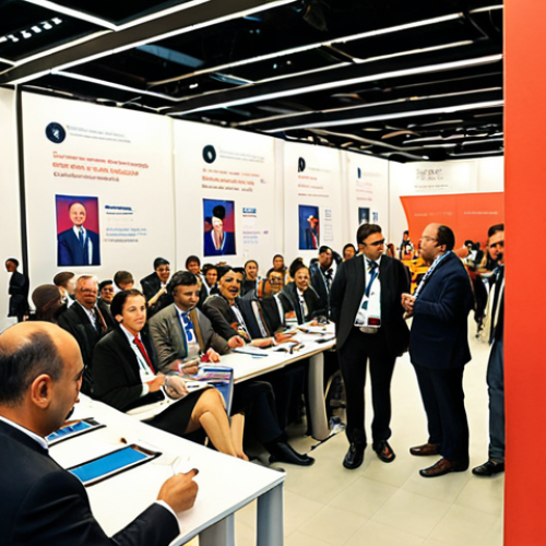 Home 19 **A busy international conference in Istanbul. Delegates from different countries are engaged in discussions, with simultaneous interpreters in booths providing real-time translation. Focus on the atmosphere of collaboration and cultural exchange.** (This reflects the section about translators strengthening international relations)